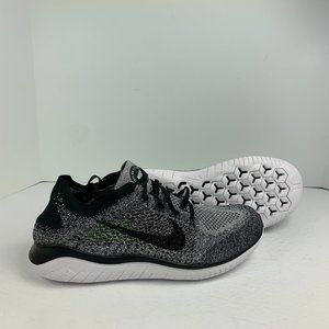 NEW Nike Free RN Flyknit Men's Running Shoes Oreo Black White 942838-101 10, 12